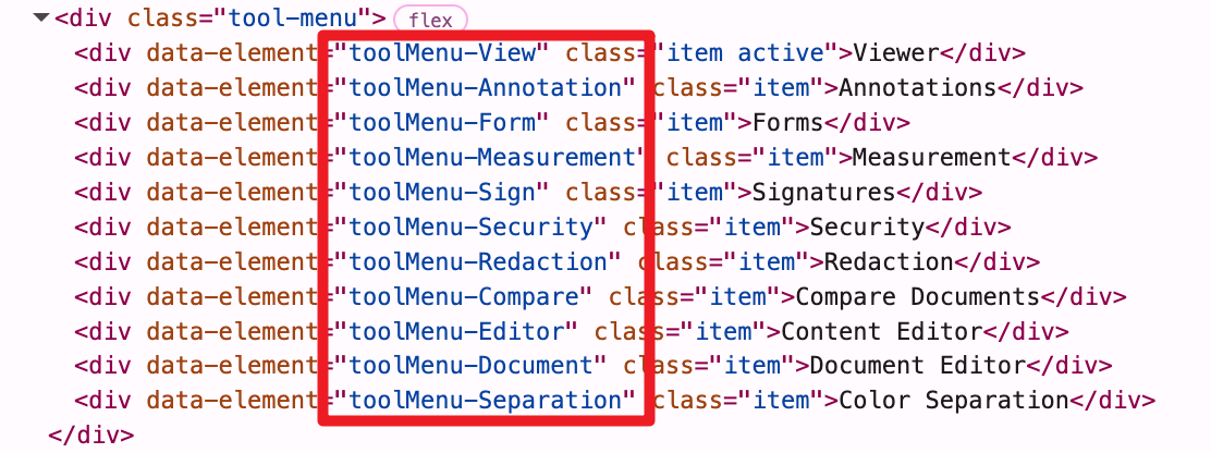 feature area tools