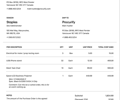 Purchase Order