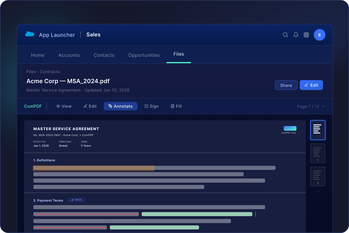 ComPDF & Salesforce